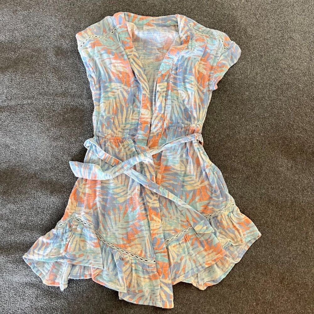 Abercrombie and Fitch Kid's Tropical Swim Cover-Up, Size 7-8
